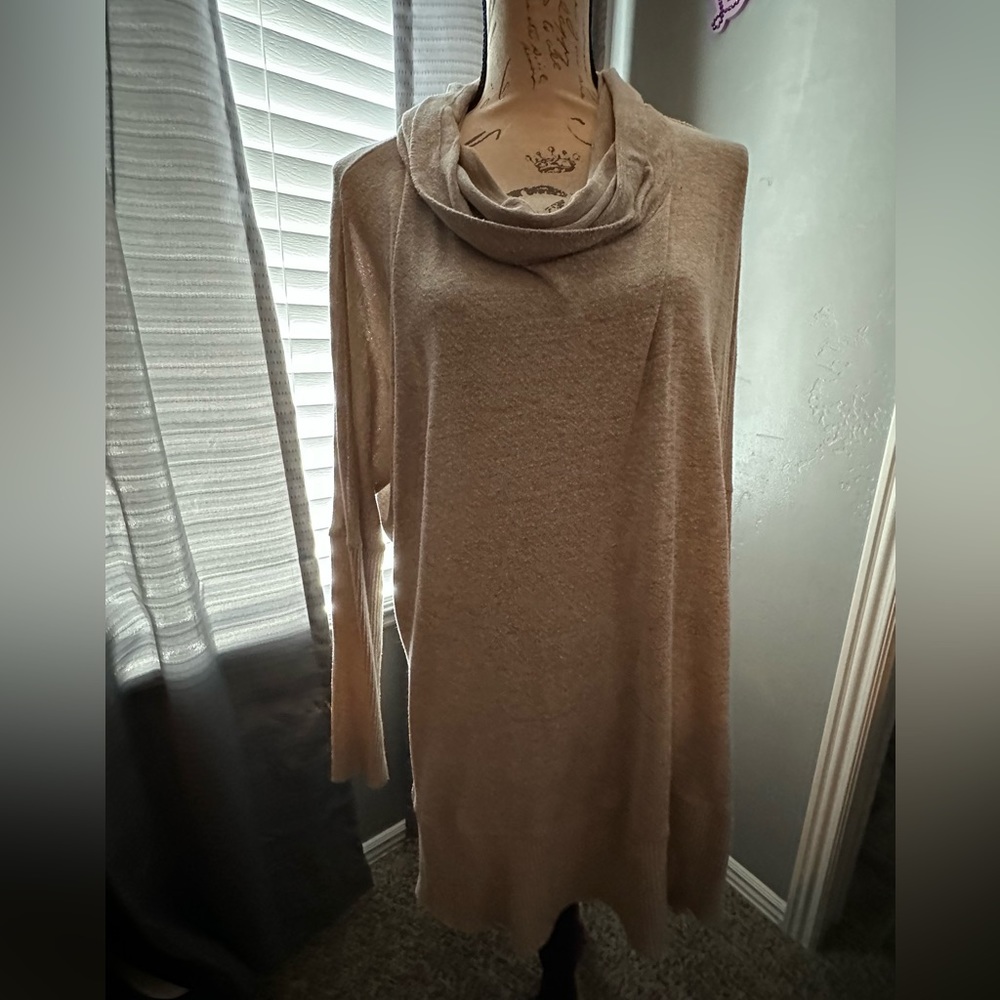 Cow neck sweater
